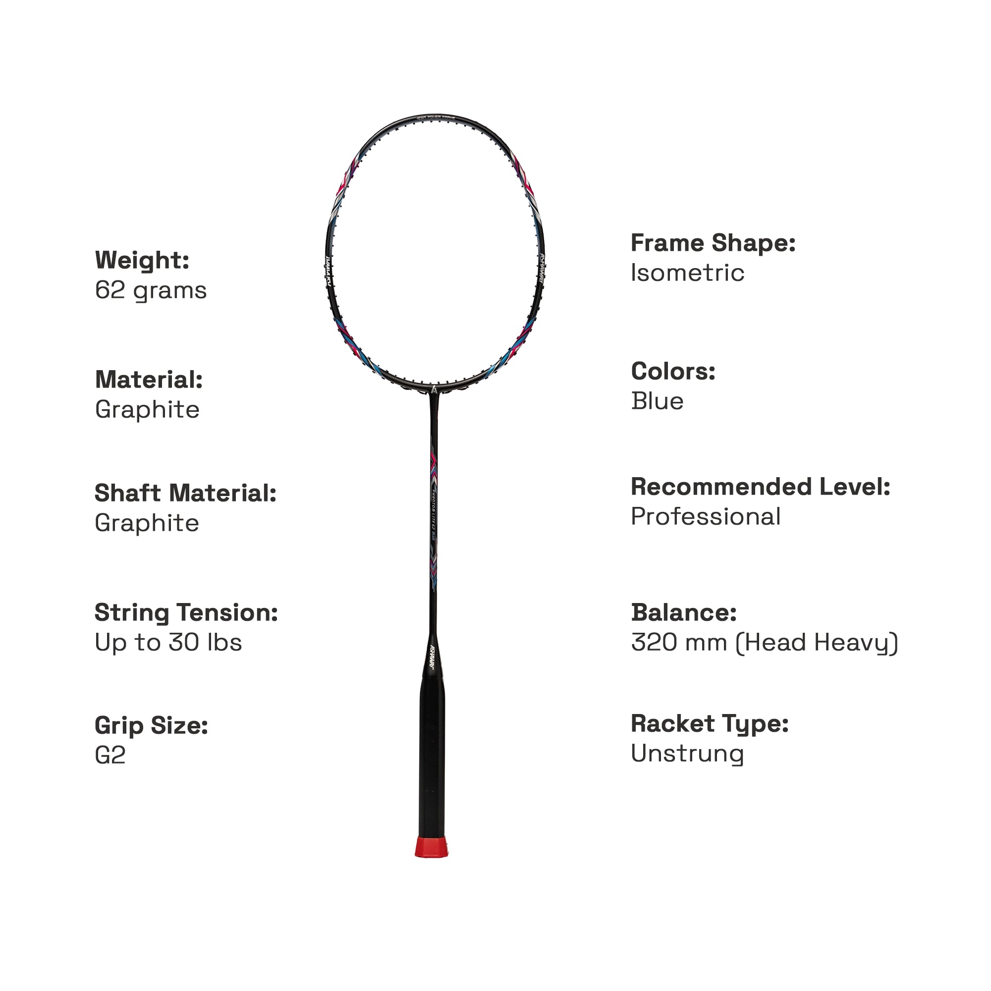 ASHAWAY PHANTOM LITE 62