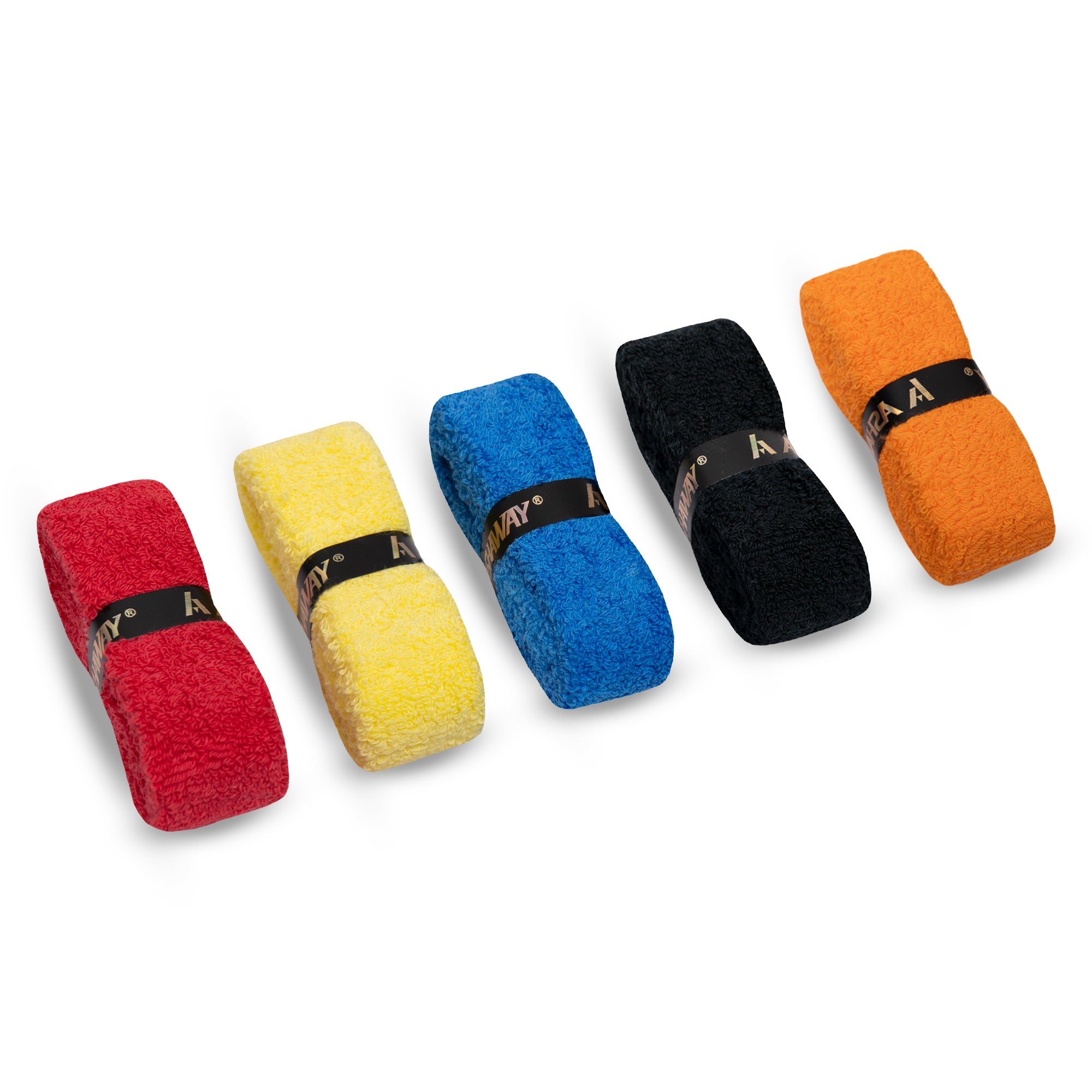 ASHAWAY ATG 16 Towel Badminton Grip (Assorted Colors, Pack of 3 & 5)