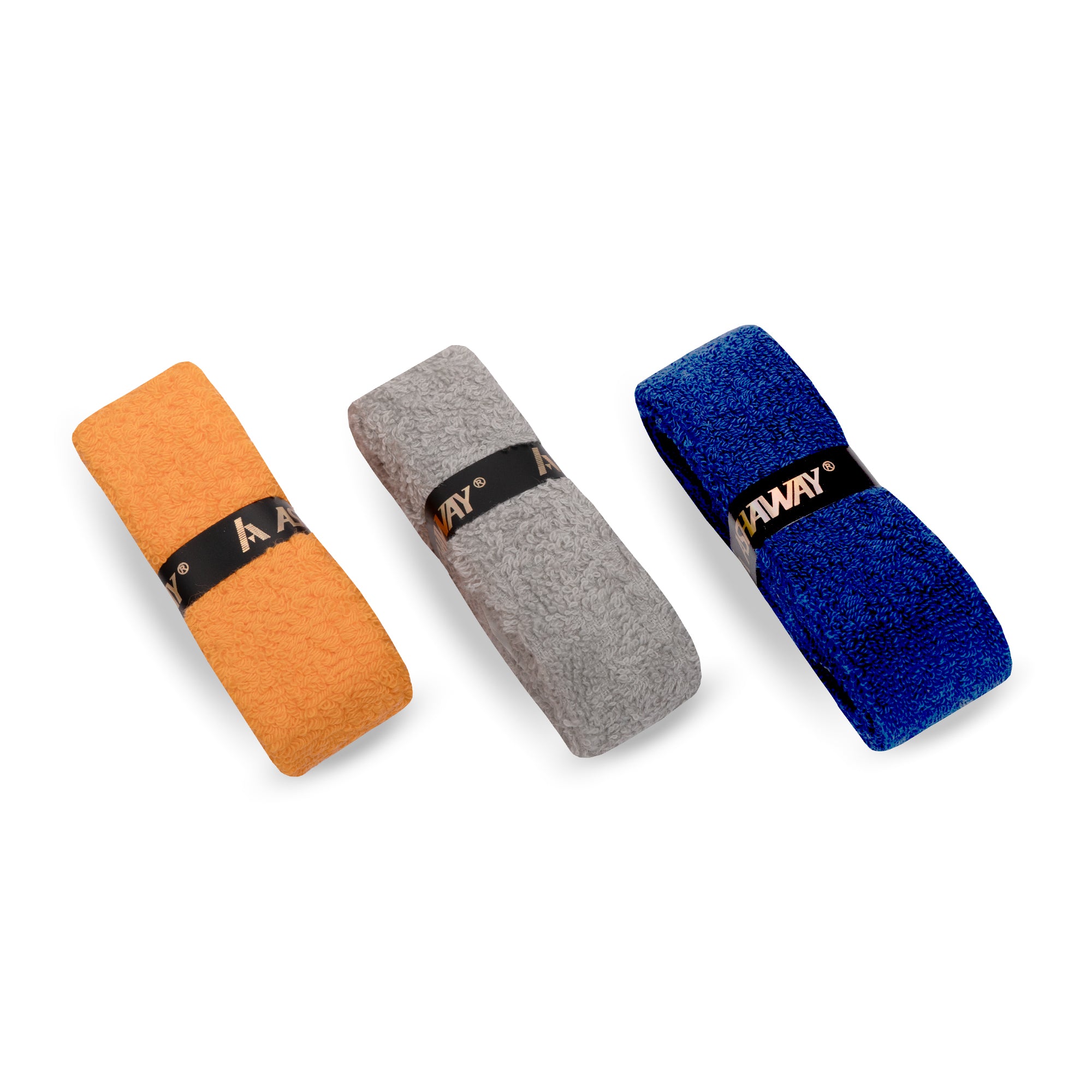ASHAWAY ATG 16 Towel Badminton Grip (Assorted Colors, Pack of 3 & 5)