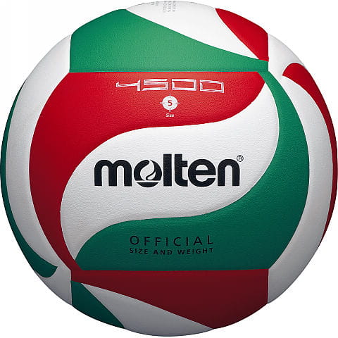 Molten 4500 Volleyball – PU Leather Cover - Laminated Construction - Butyl Bladder - Size 5