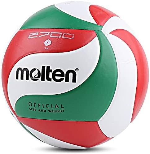 Molten 2700 Volleyball – Synthetic Leather Cover - Laminated Construction - Butyl Bladder - Size 5