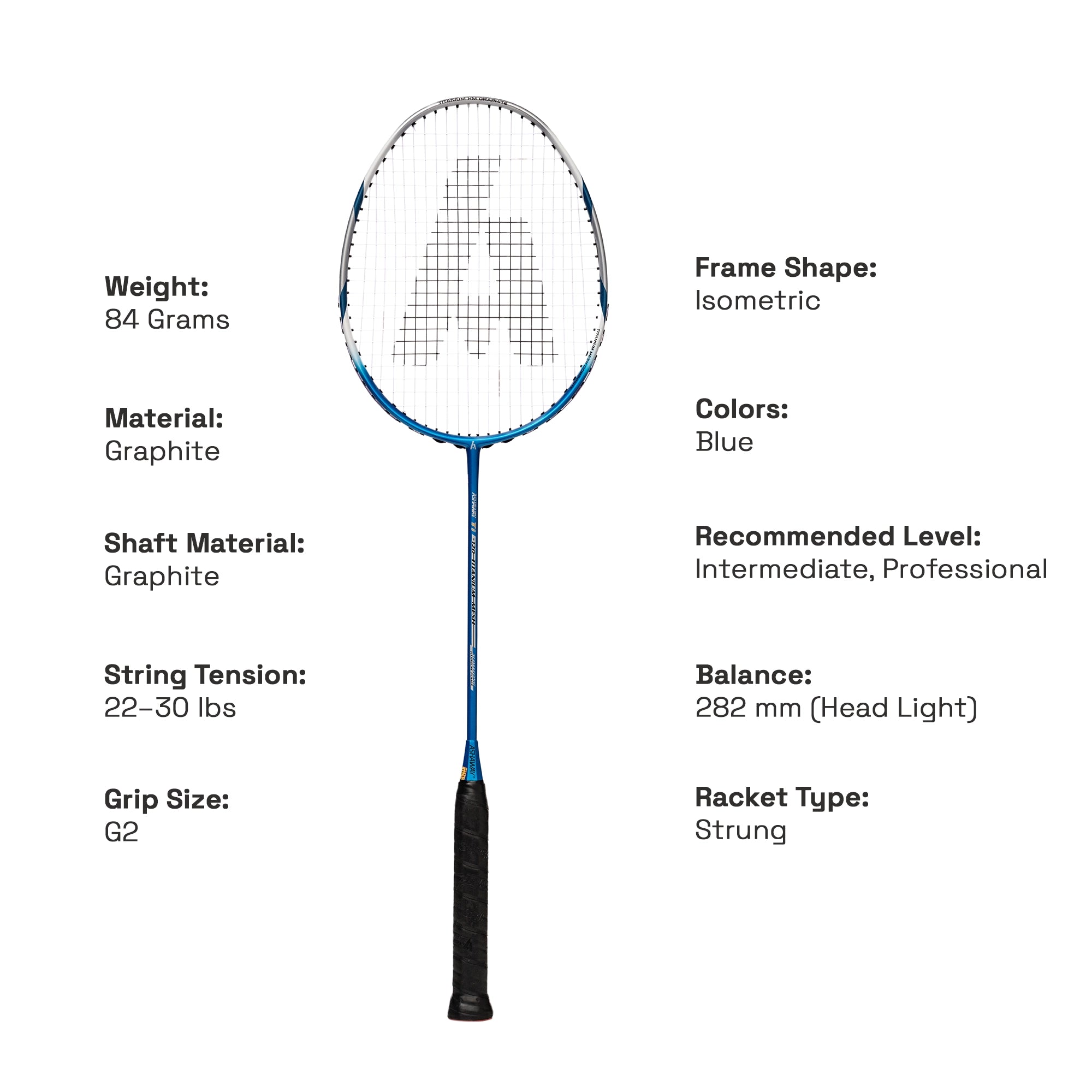 ASHAWAY TI 120 MESH BLUE