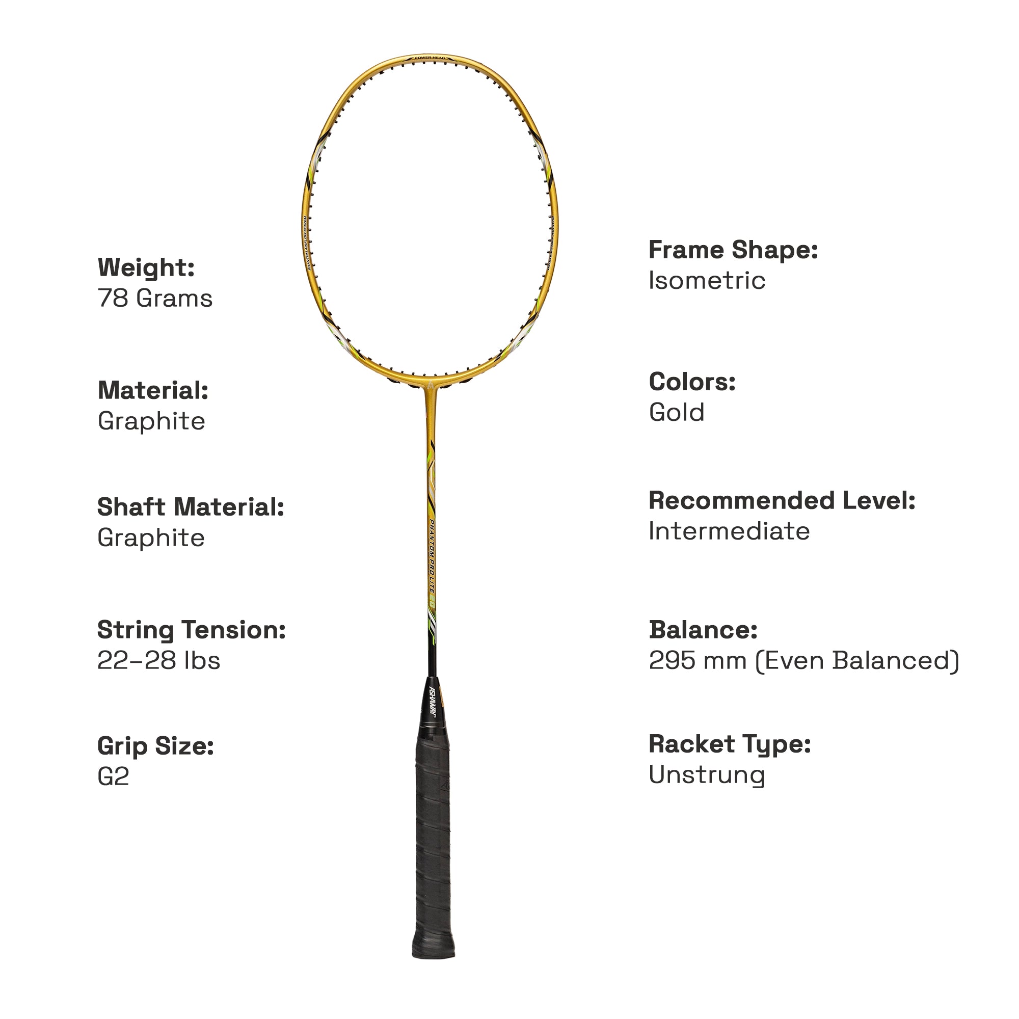 ASHAWAY PHANTOM PRO LITE 20