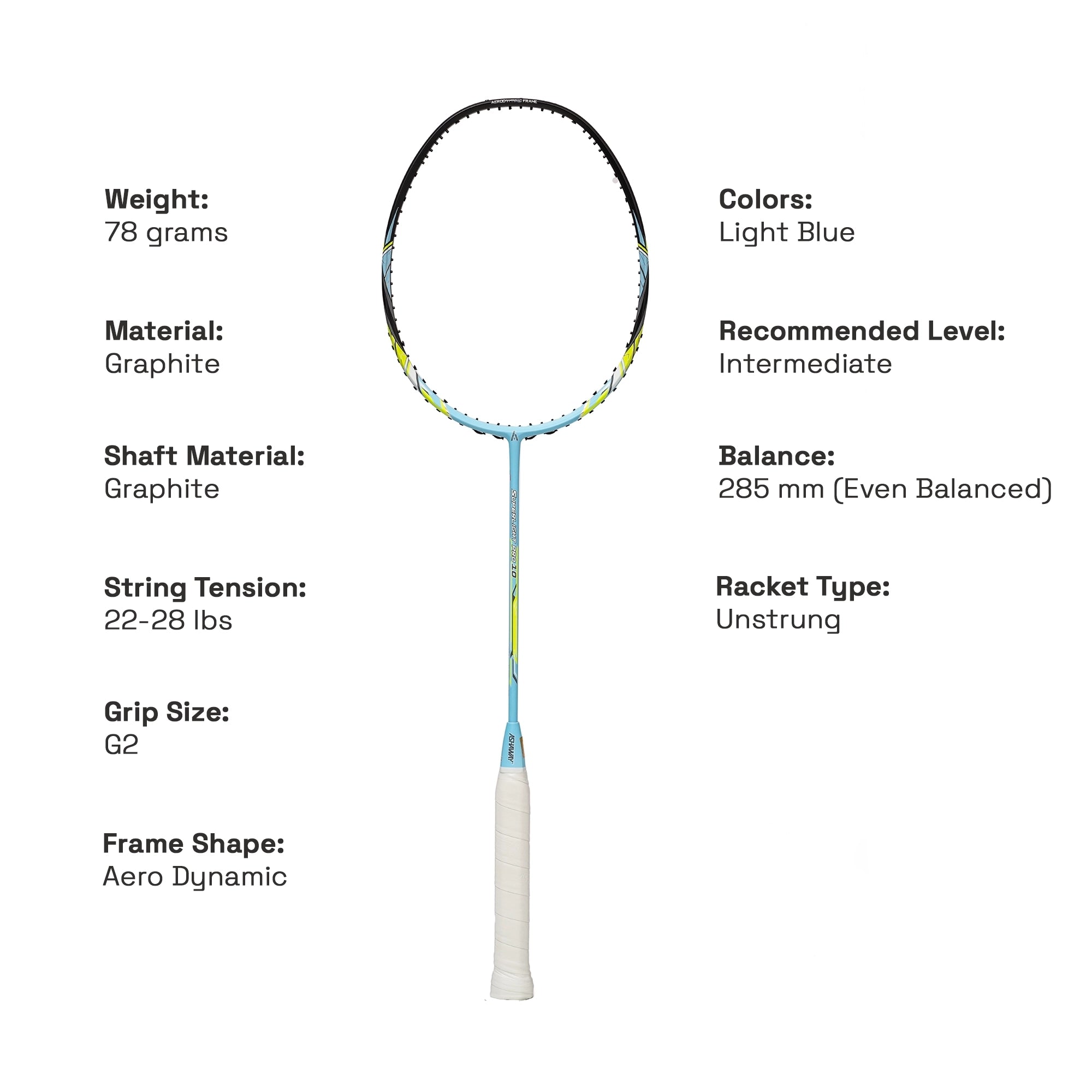 ASHAWAY SUPER LIGHT PRO 10