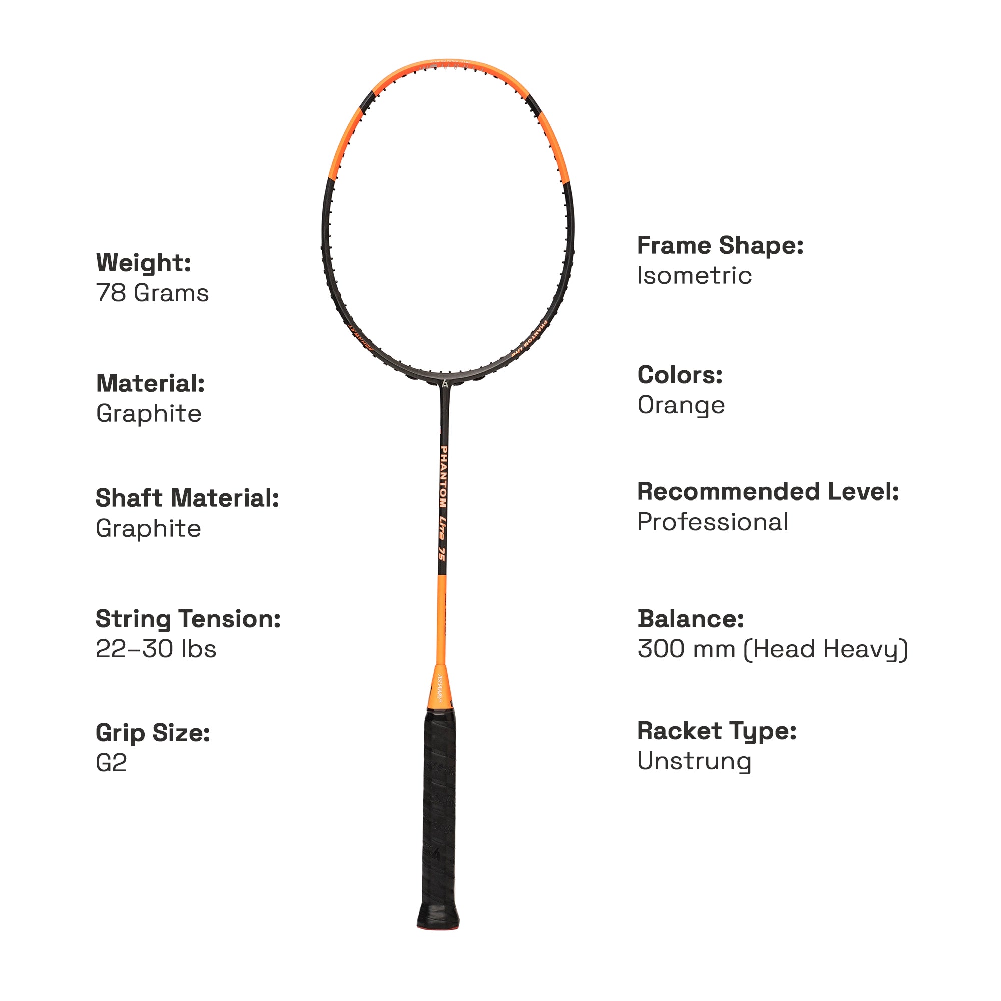ASHAWAY PHANTOM LITE 75