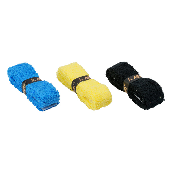 ASHAWAY ATG 16 Towel Badminton Grip (Assorted Colors, Pack of 3)