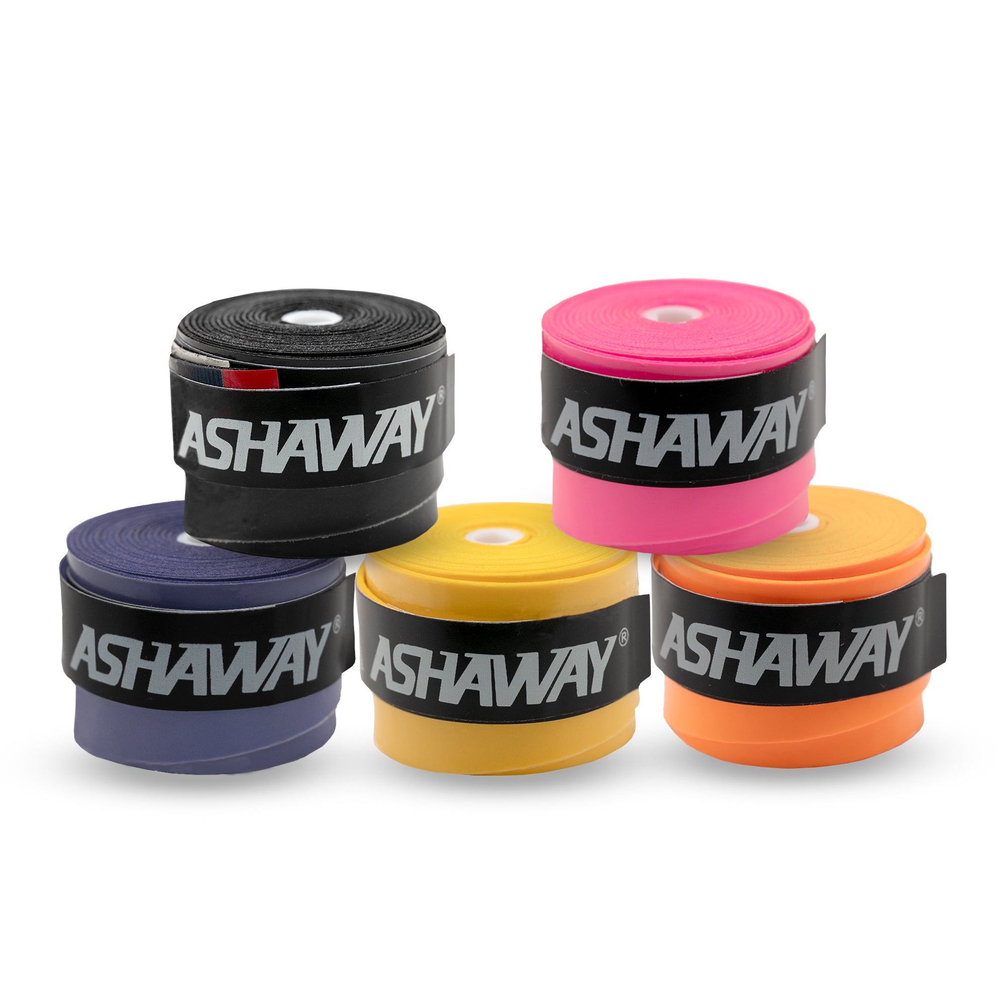 ASHAWAY AGR-20 Round Badminton Grip (Assorted Colors, Pack of 5 & 10)