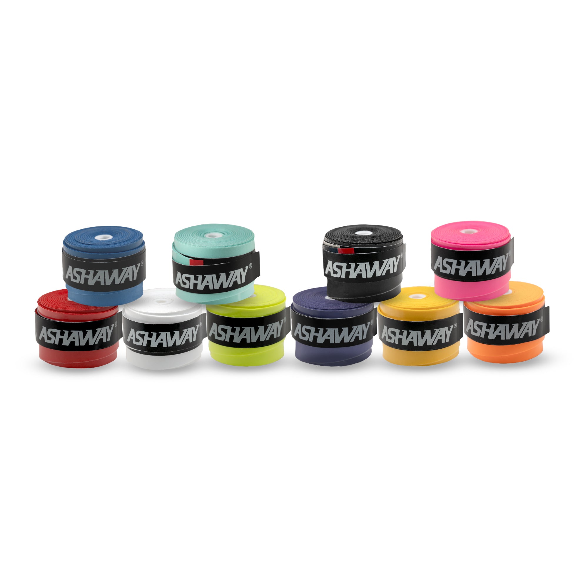 ASHAWAY AGR-20 Round Badminton Grip (Assorted Colors, Pack of 5 & 10)