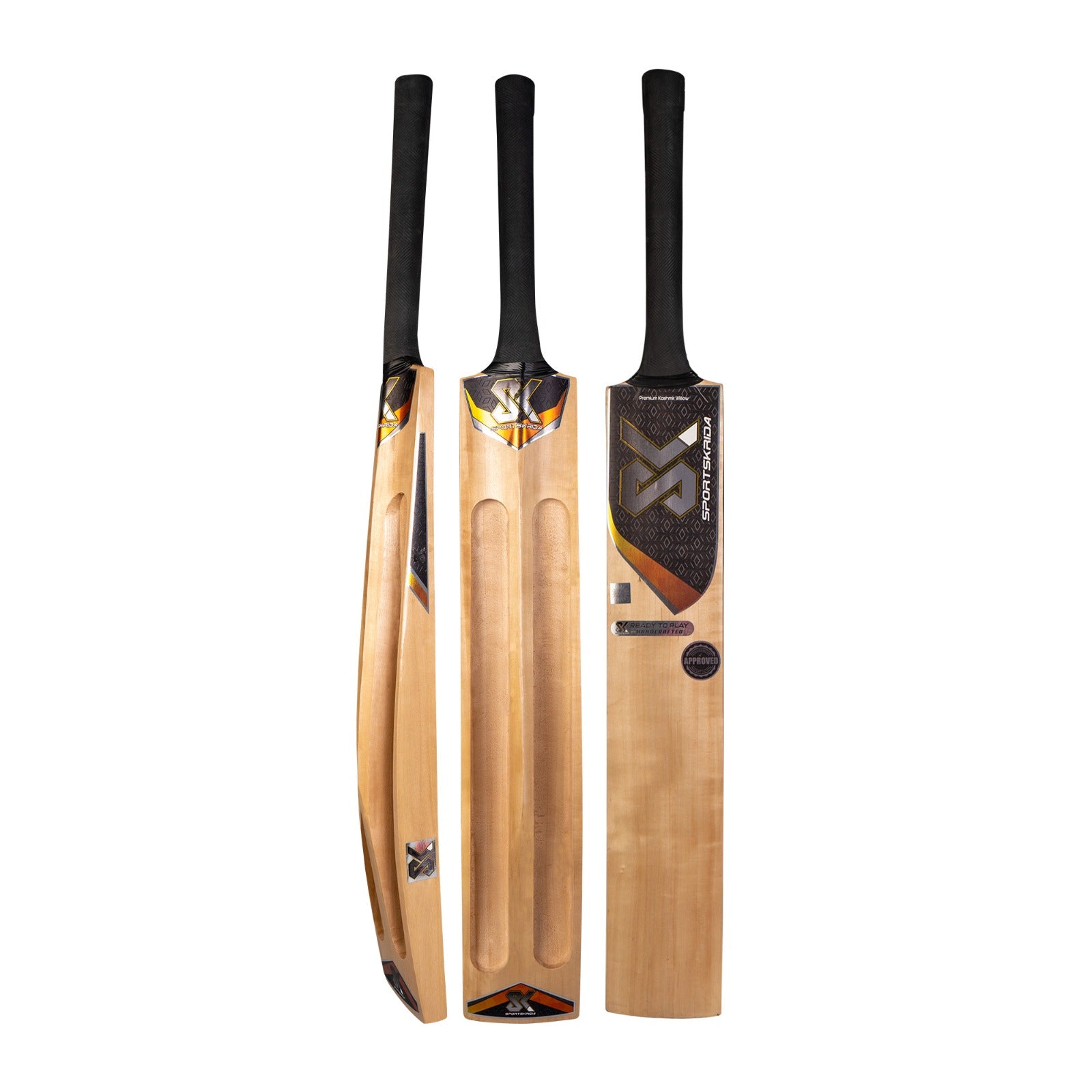 SK Super NX 500 Kashmir Willow Scoop Tennis Natural Cricket Bat